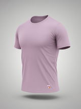 Lilac Round Neck Lycra T-Shirt
