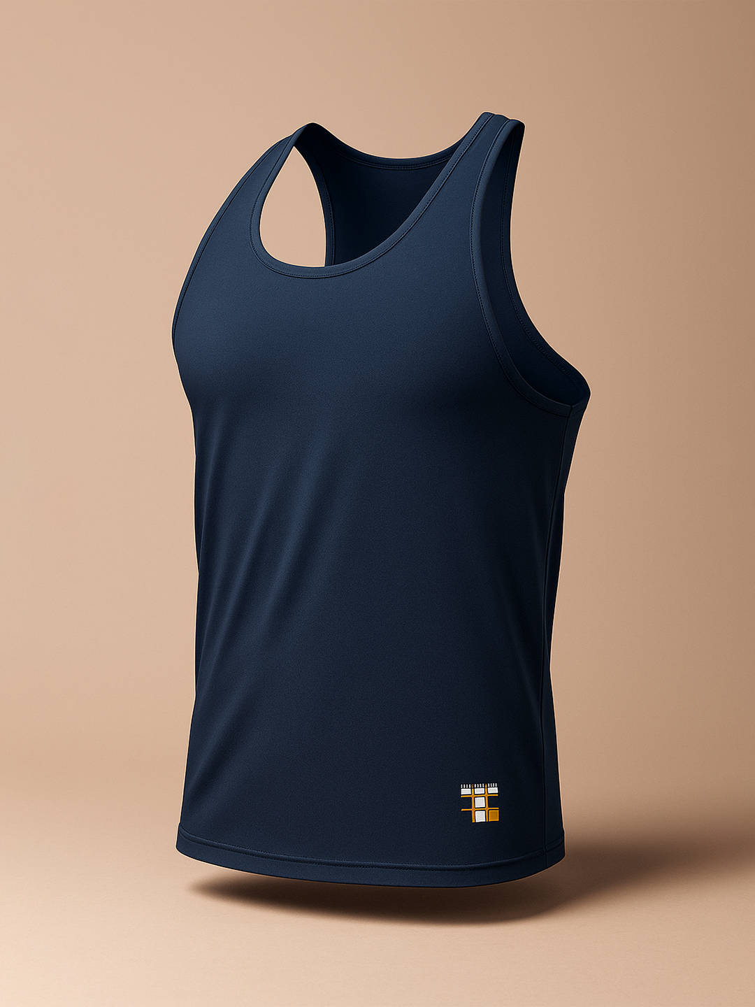 Solid Blue Lycra Sando