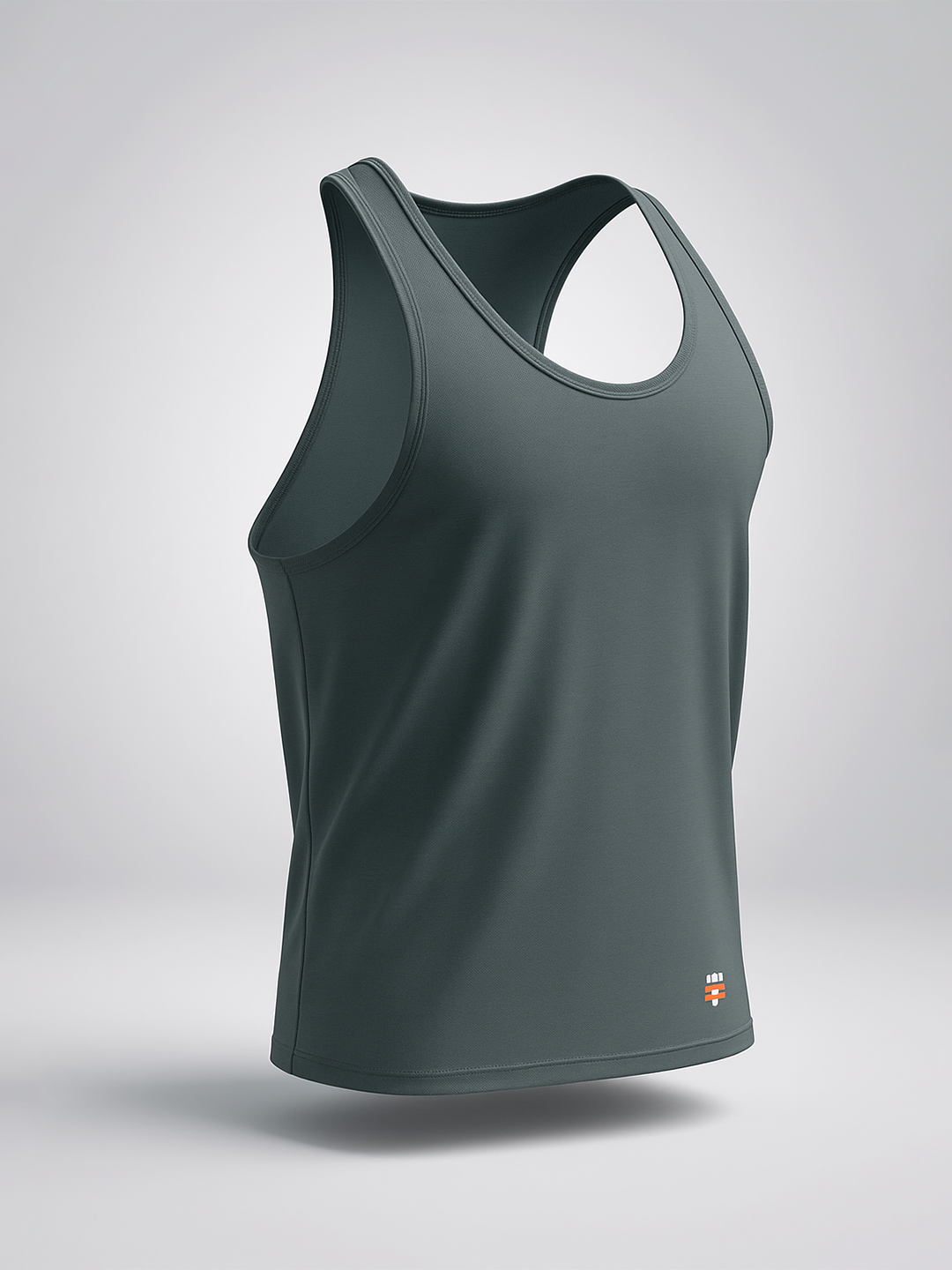 Solid Grey Lycra Sando