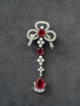 Contemporary Colored Stones Mens Brooch