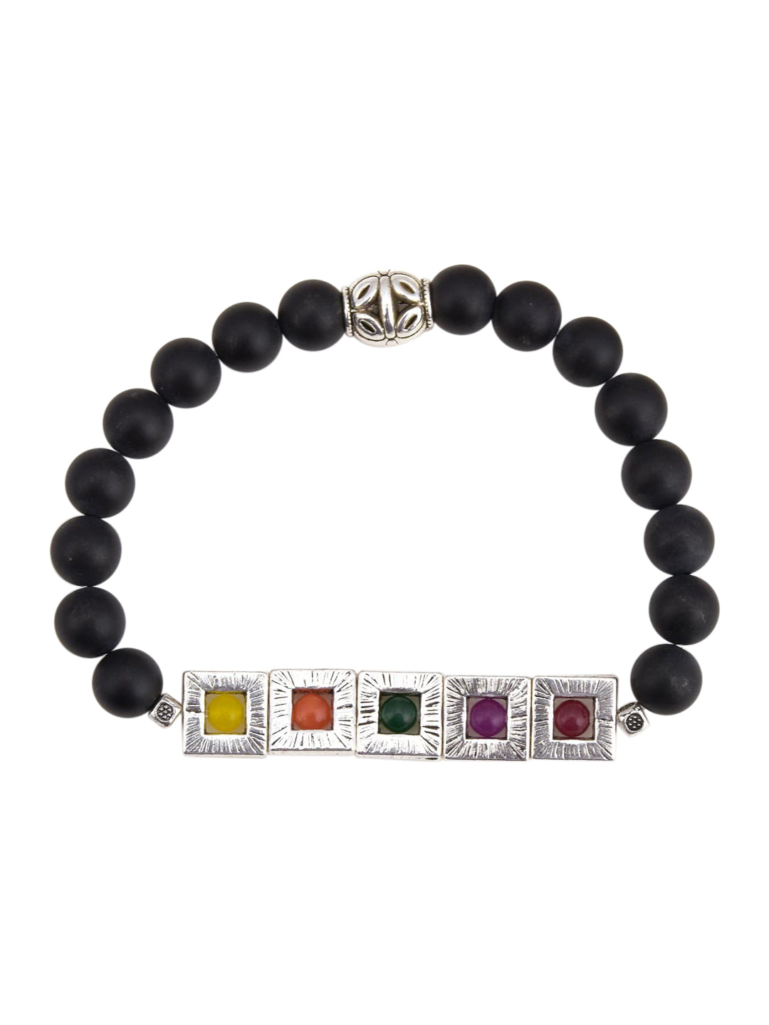 Contemporary Multi Colored Stones Bracelet