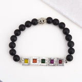 Contemporary Multi Colored Stones Bracelet