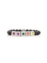 Contemporary Multi Colored Stones Bracelet