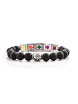 Contemporary Multi Colored Stones Bracelet