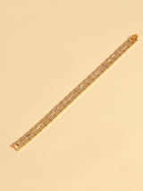 Gold Plated Textured Mens Bracelet