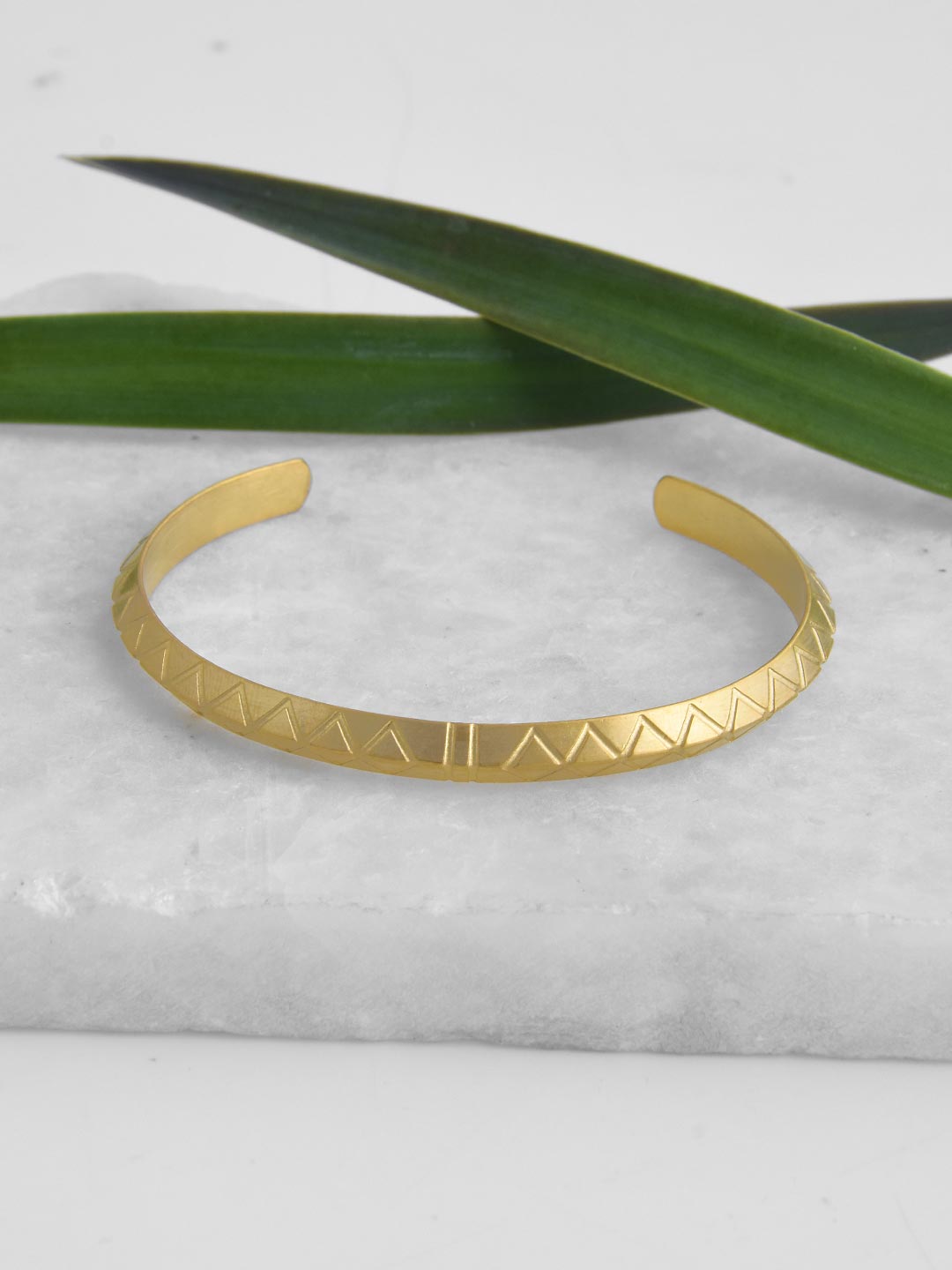 Octavius Gold Metallic Mens Bracelet