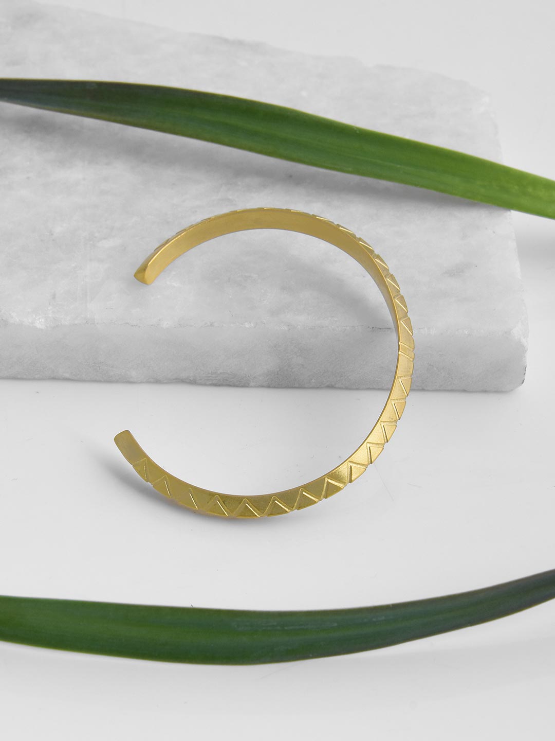 Octavius Gold Metallic Mens Bracelet