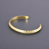Octavius Gold Metallic Mens Bracelet