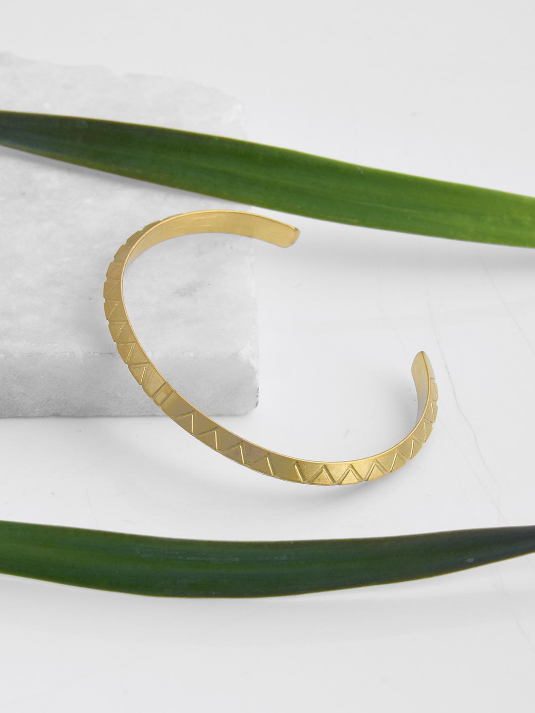 Octavius Gold Metallic Mens Bracelet