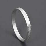 Ying Yang Silver Metallic Mens Bracelet