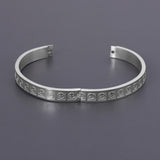 Ying Yang Silver Metallic Mens Bracelet