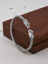 Old Silver Plated Elephant Cuff