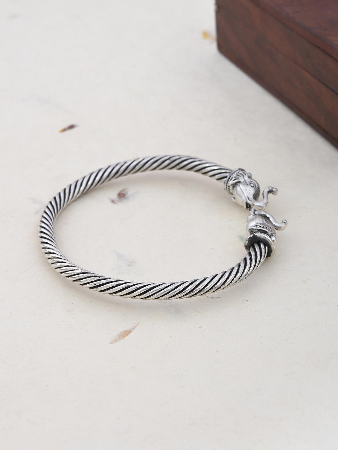 Old Silver Plated Elephant Cuff