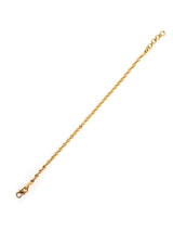 Twisted Rope Gold Plated Mens Bracelet
