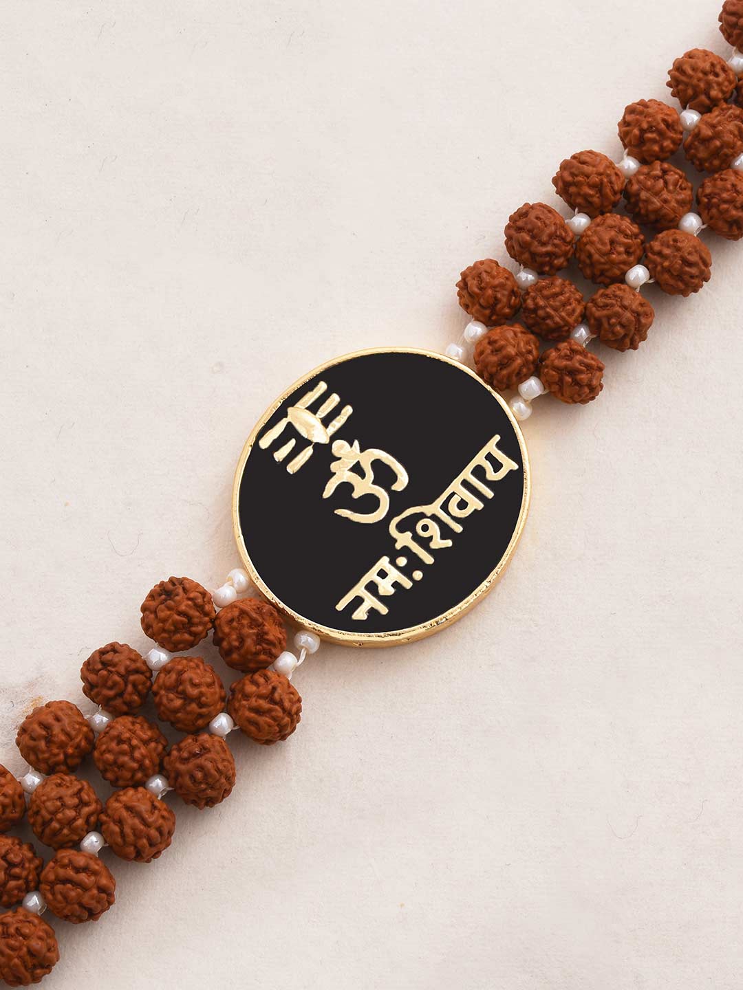OM Symbol Mens Rrudrakhs Bracelet