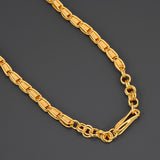 Classic Hand Made Gold Plated Links Mens Chain