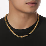 Classic Hand Made Gold Plated Links Mens Chain