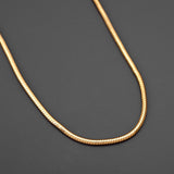 Classic Gold Plated Mens Snake Chain