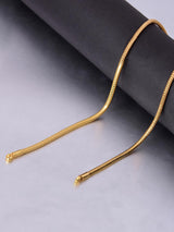 Classic Gold Plated Mens Snake Chain