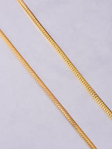Classic Gold Plated Mens Snake Chain