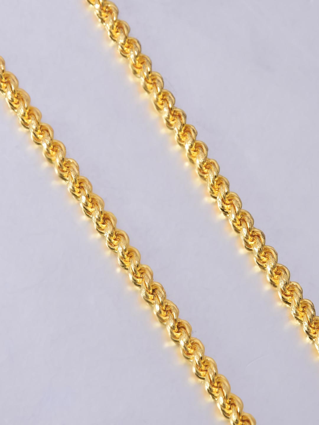 Thick Gold Plated Mens Rope Chain