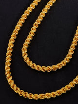 Thick Gold Plated Mens Rope Chain