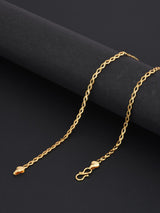 Thin Designer Gold Plated Mens Chain