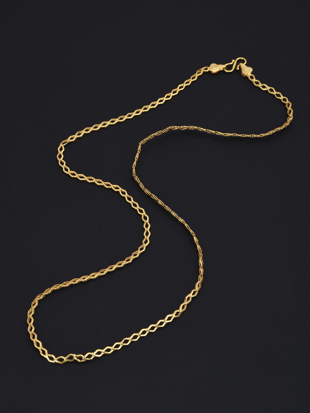 Thin Designer Gold Plated Mens Chain