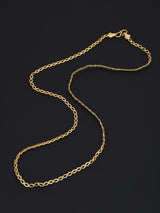 Thin Designer Gold Plated Mens Chain