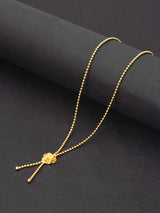 Golden Floral Modern Ball Mens Chain