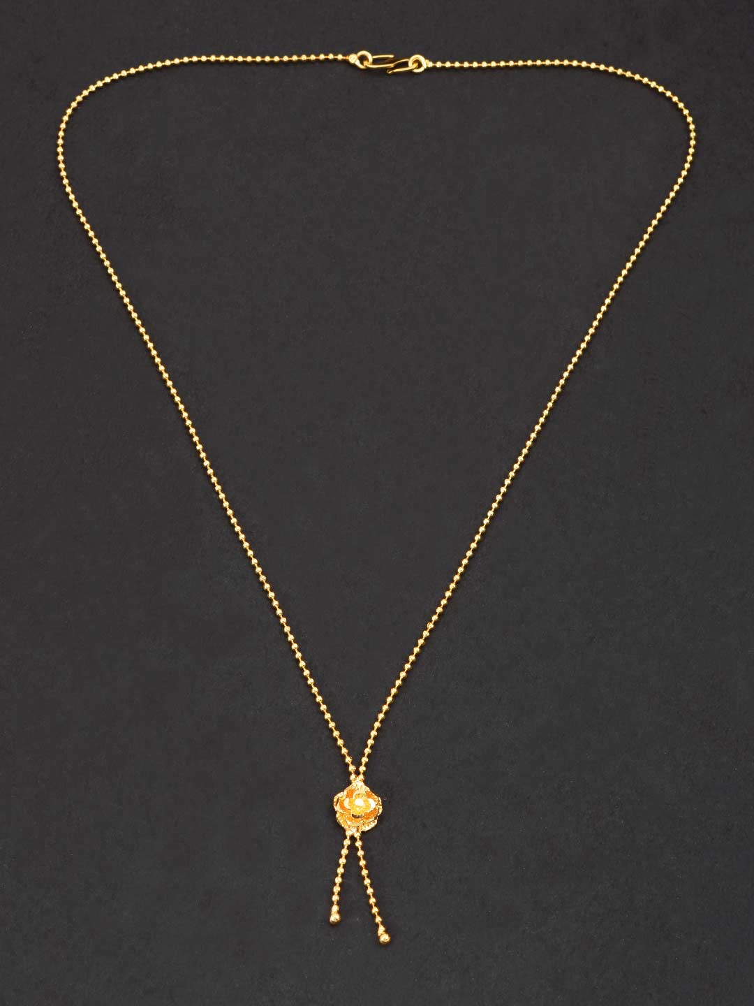Golden Floral Modern Ball Mens Chain