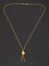 Golden Floral Modern Ball Mens Chain