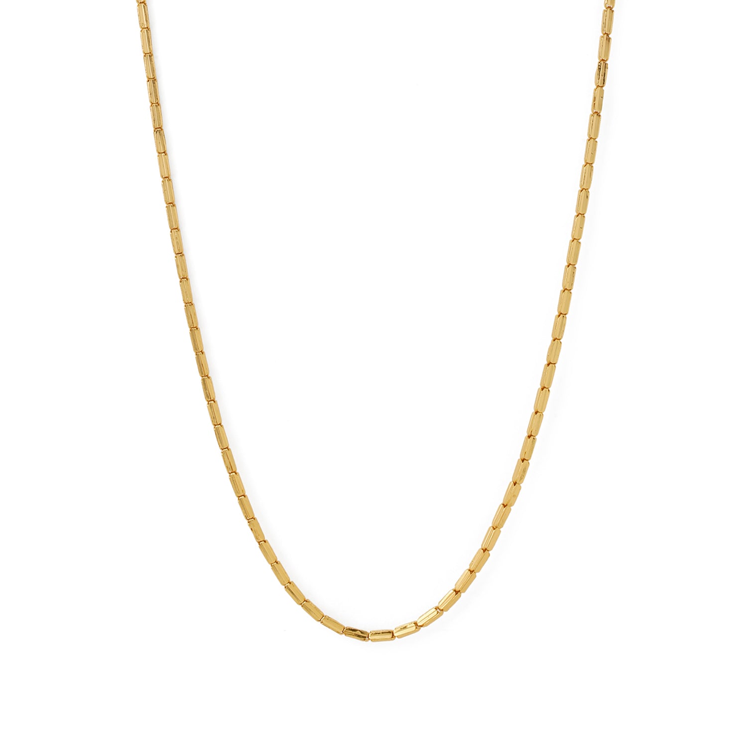 Classic Modern Gold Plated Box Mens Chain