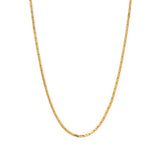 Classic Modern Gold Plated Box Mens Chain