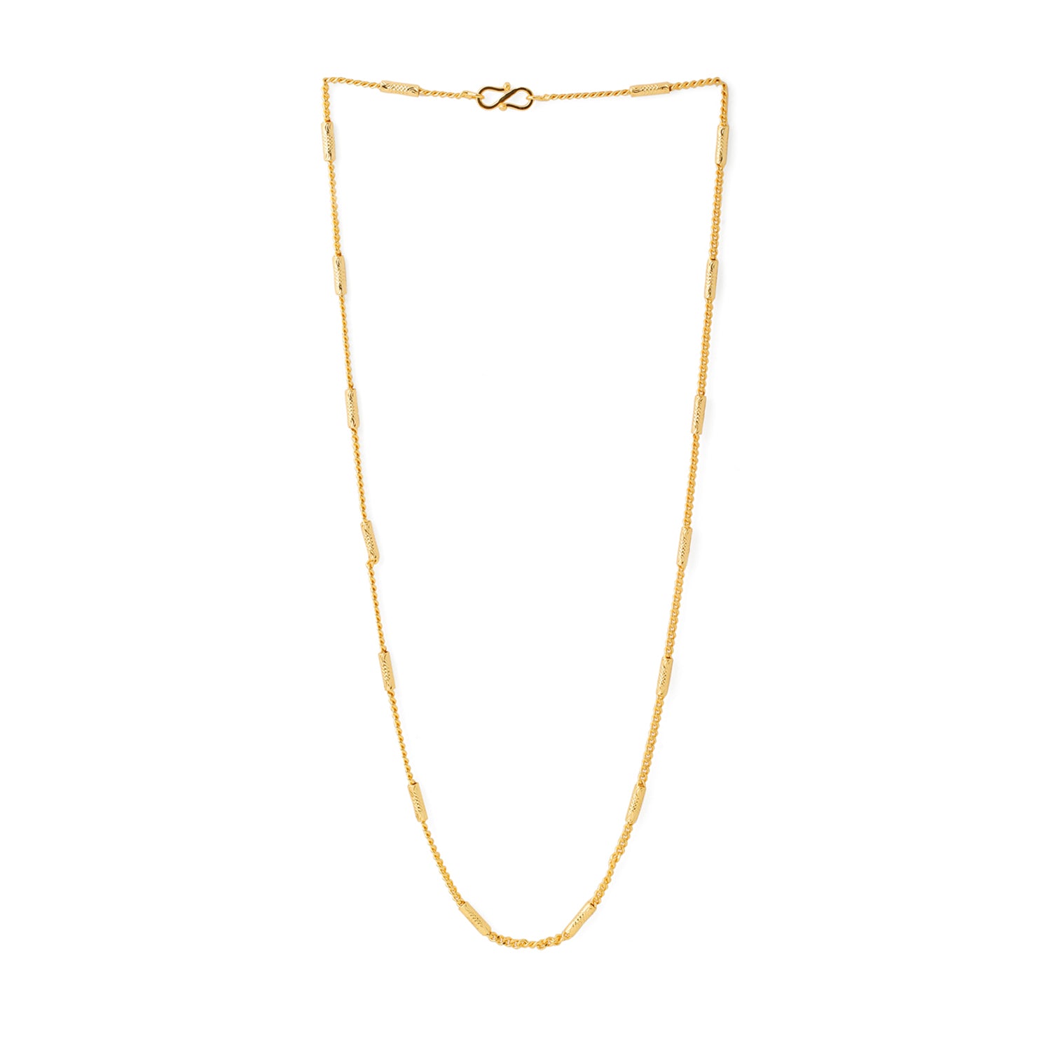 Contemporary Modern Link  Golden Colored Mens Chain