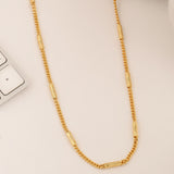 Contemporary Modern Link  Golden Colored Mens Chain