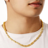 Contemporary Modern Twisted Mens Chain