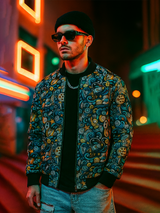 Multicolor Moonshine Printed Velvet Jacket