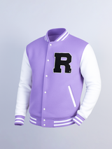 Good Vibes Lilac R Varsity Jacket