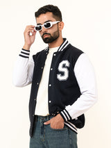 Navy Blue S Varsity Jacket
