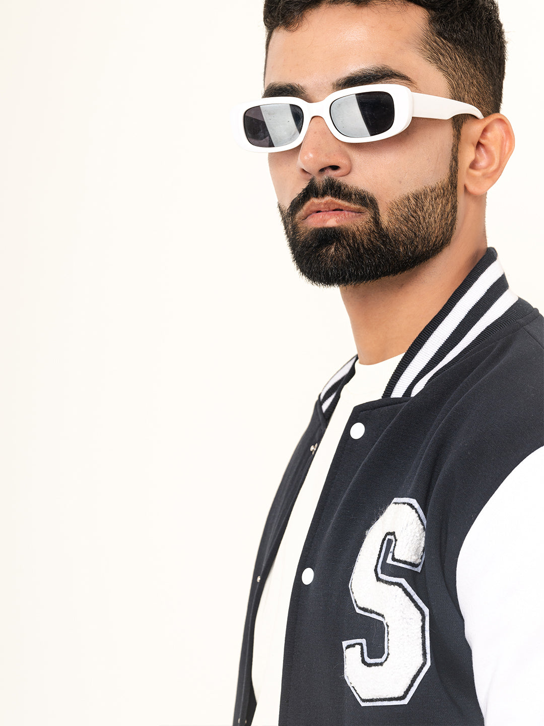 Navy Blue S Varsity Jacket