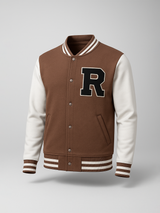 Brown R Tequila Varsity Jacket