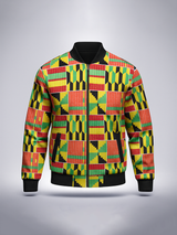 Multicolor African Wax Printed Velvet Jacket