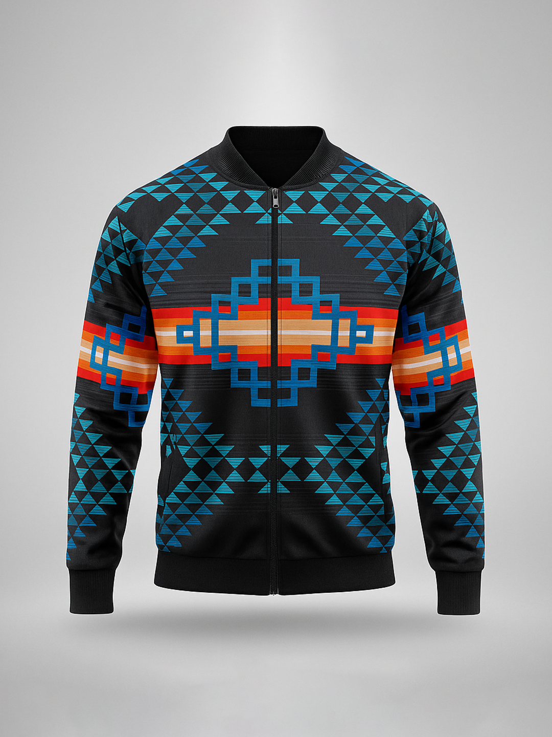 Multicolor Pendleton Printed Velvet Jacket