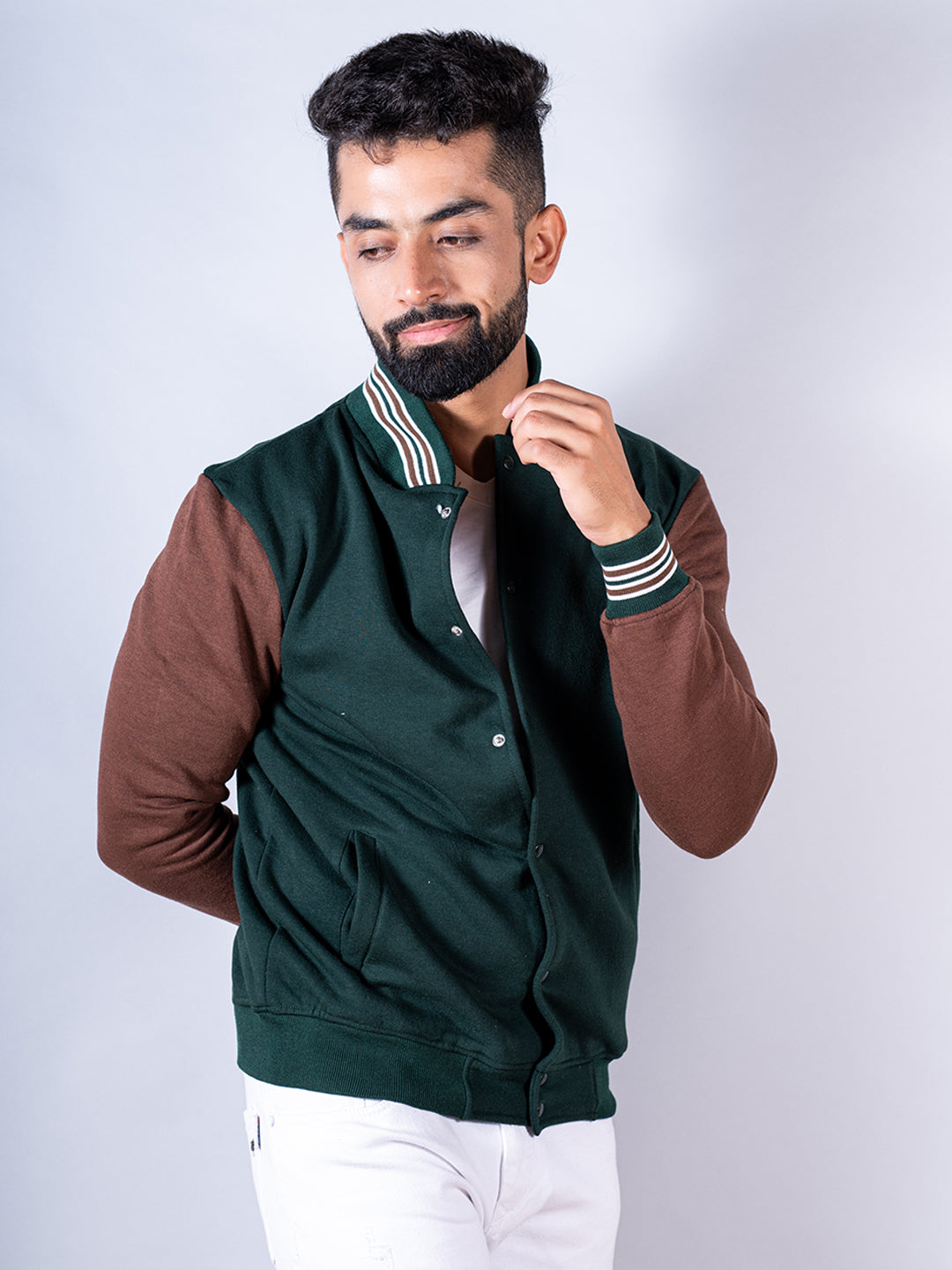 Buy Color Block Varsity Jacket Online Tistabene