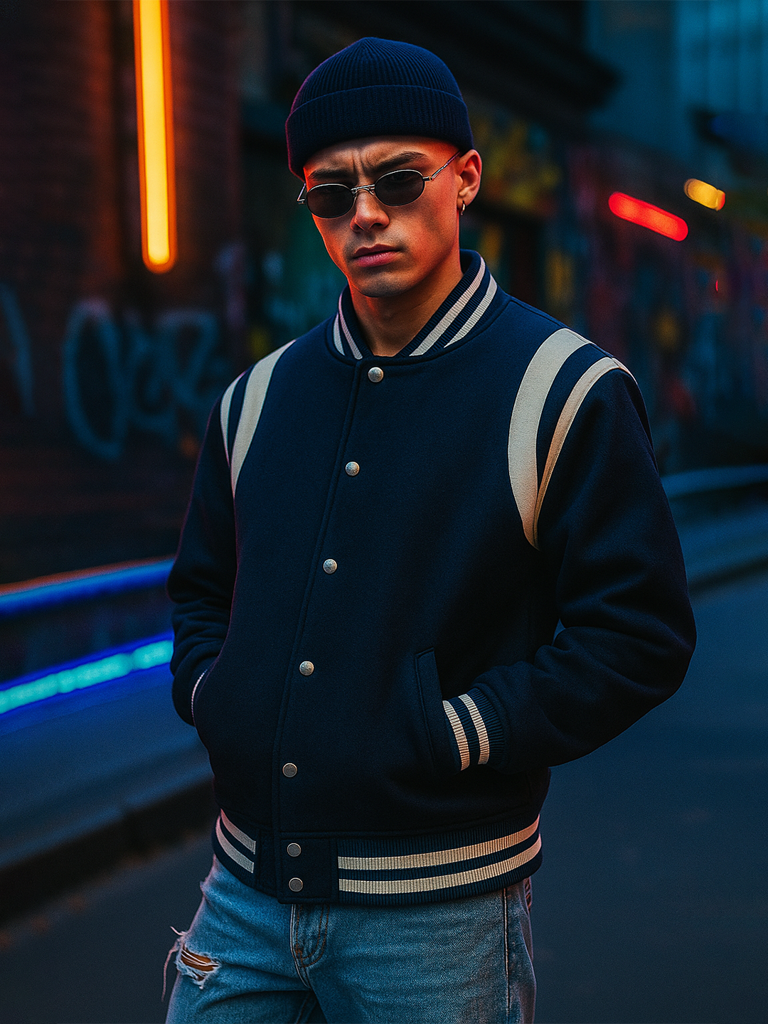 Blue Varsity Jacket