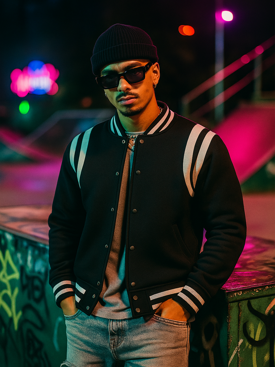 Black Varsity Jacket