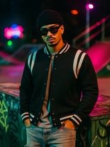 Black Varsity Jacket