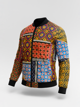 Multicolor Printed Velvet Jacket