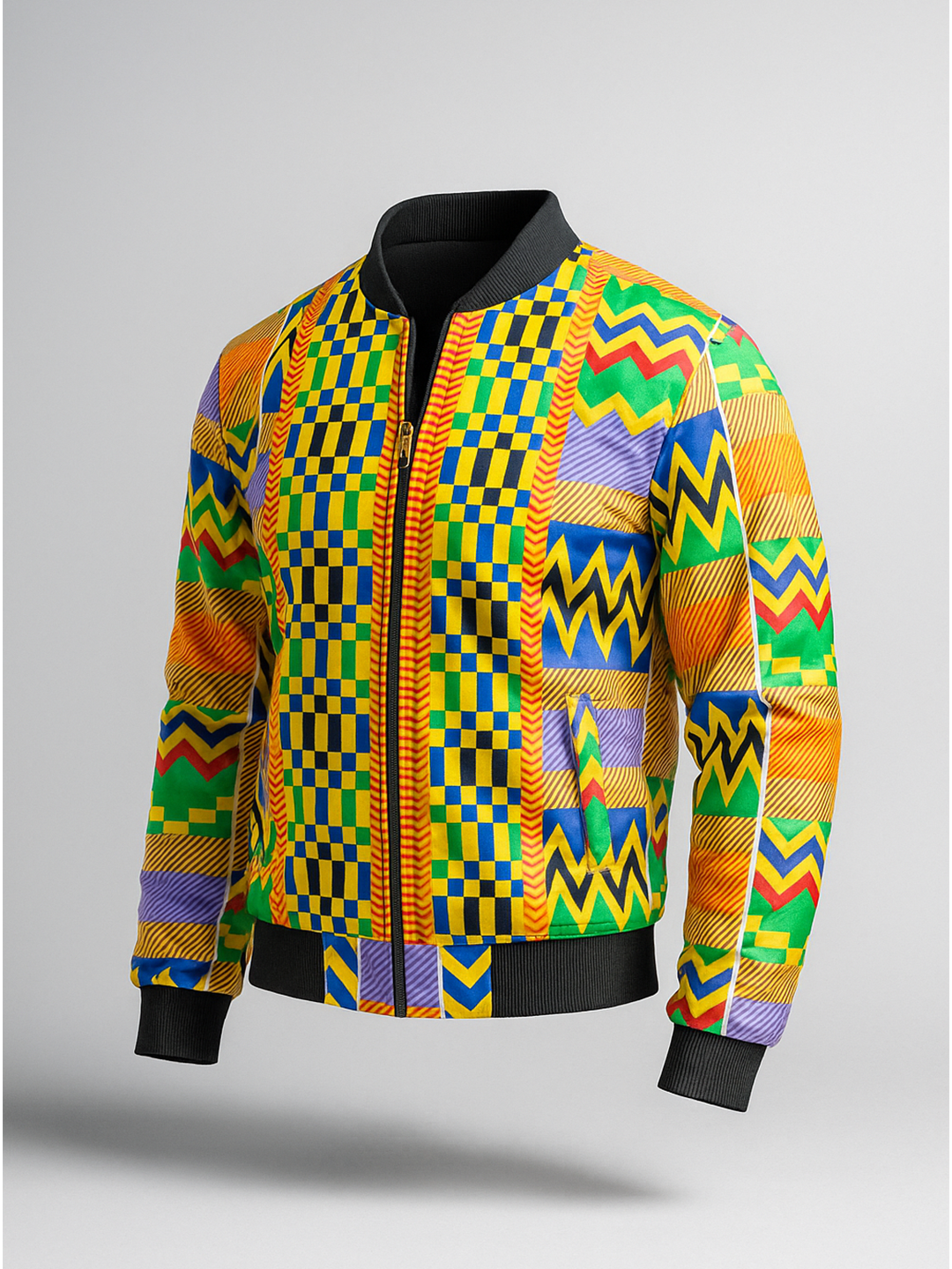 Multicolor African Printed Velvet Jacket